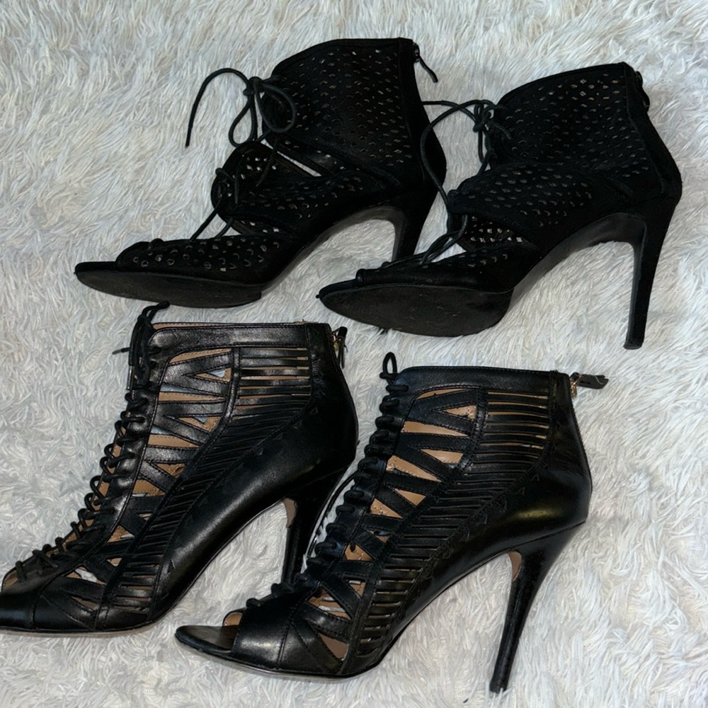 BOGO- open toe bootie high heels